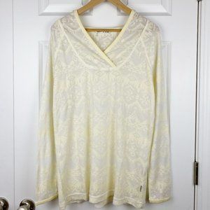 Woolrich, NWOT, Women's Semi Sheer Lightweight Long-Sleeve Hooded T-shirt, XL